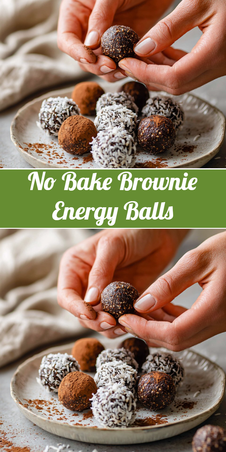 No Bake Brownie Energy Balls