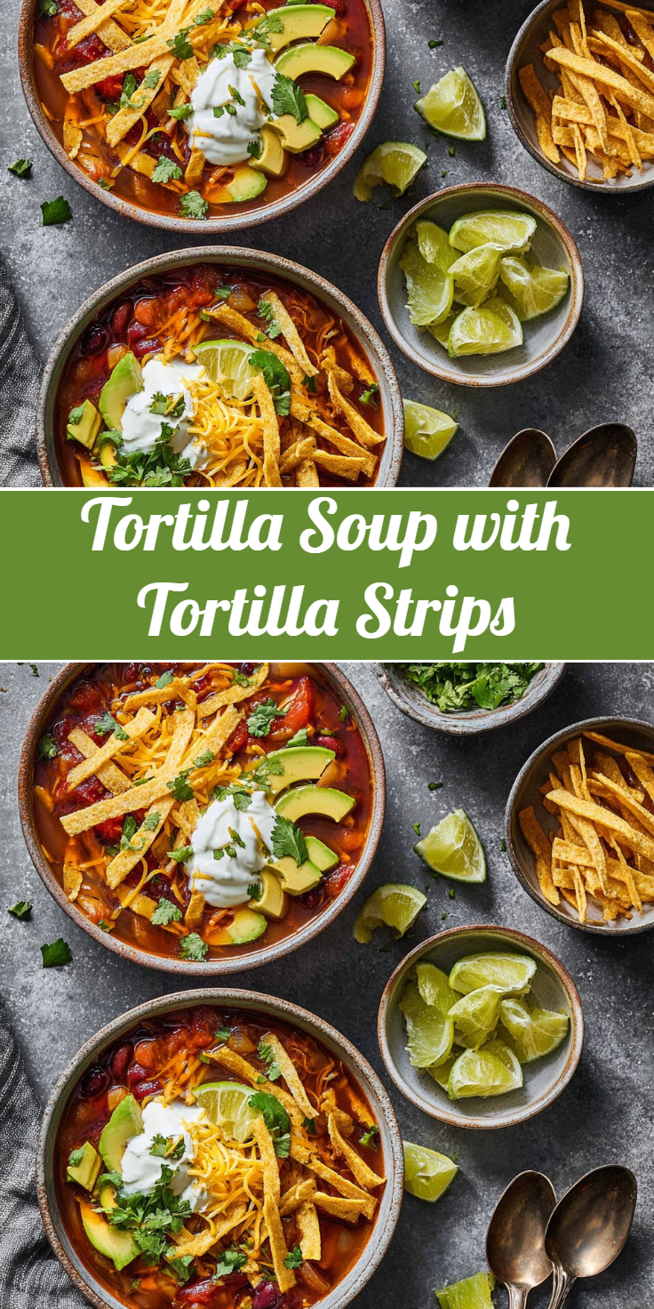 Tortilla Soup with Tortilla Strips