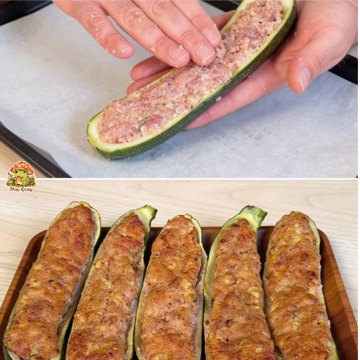 Zucchini mit Füllung - Einfaches Rezept