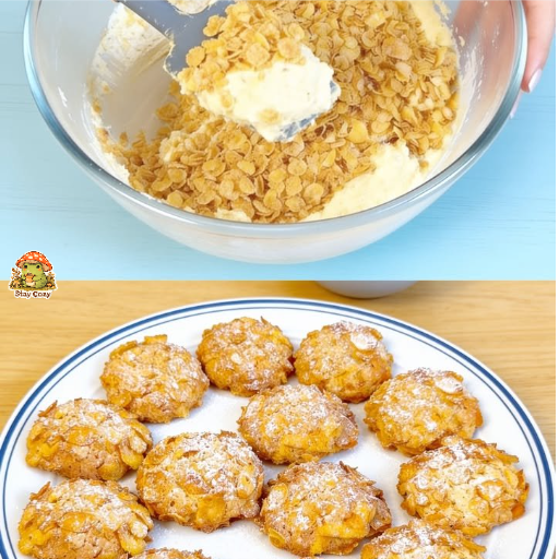 Knusprige Kekse aus Mandeln und Cornflakes – Rezept