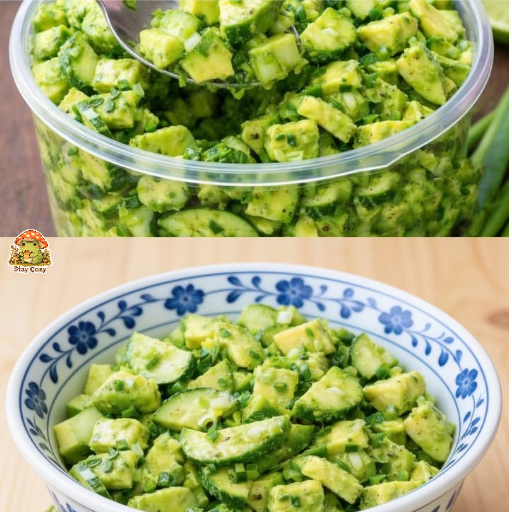 Schneller Avocado-Gurken-Salat in 5 Minuten