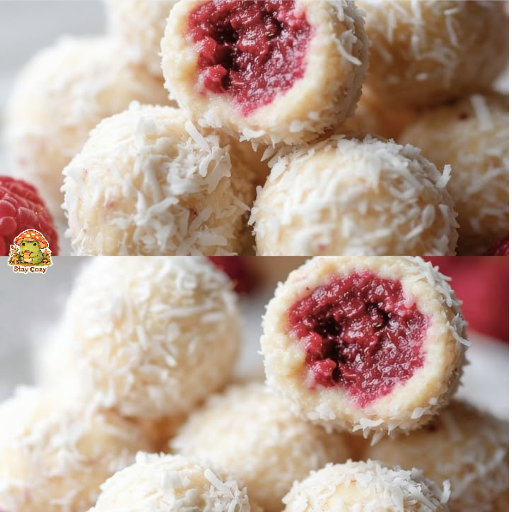 Fruchtige Himbeer-Kokos-Snacks – Einfaches Rezept für Häppchen