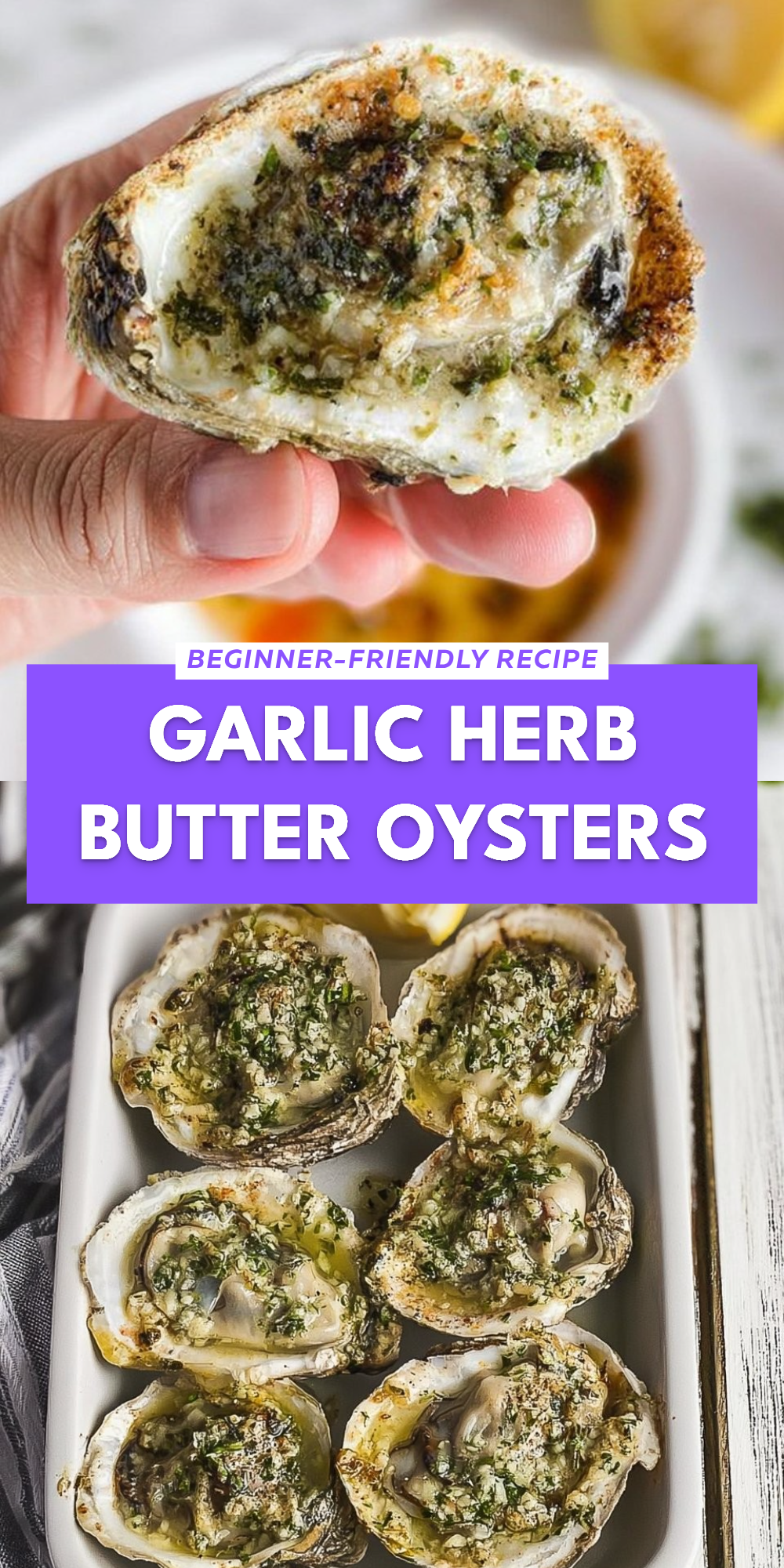 Garlic Herb Butter Oysters