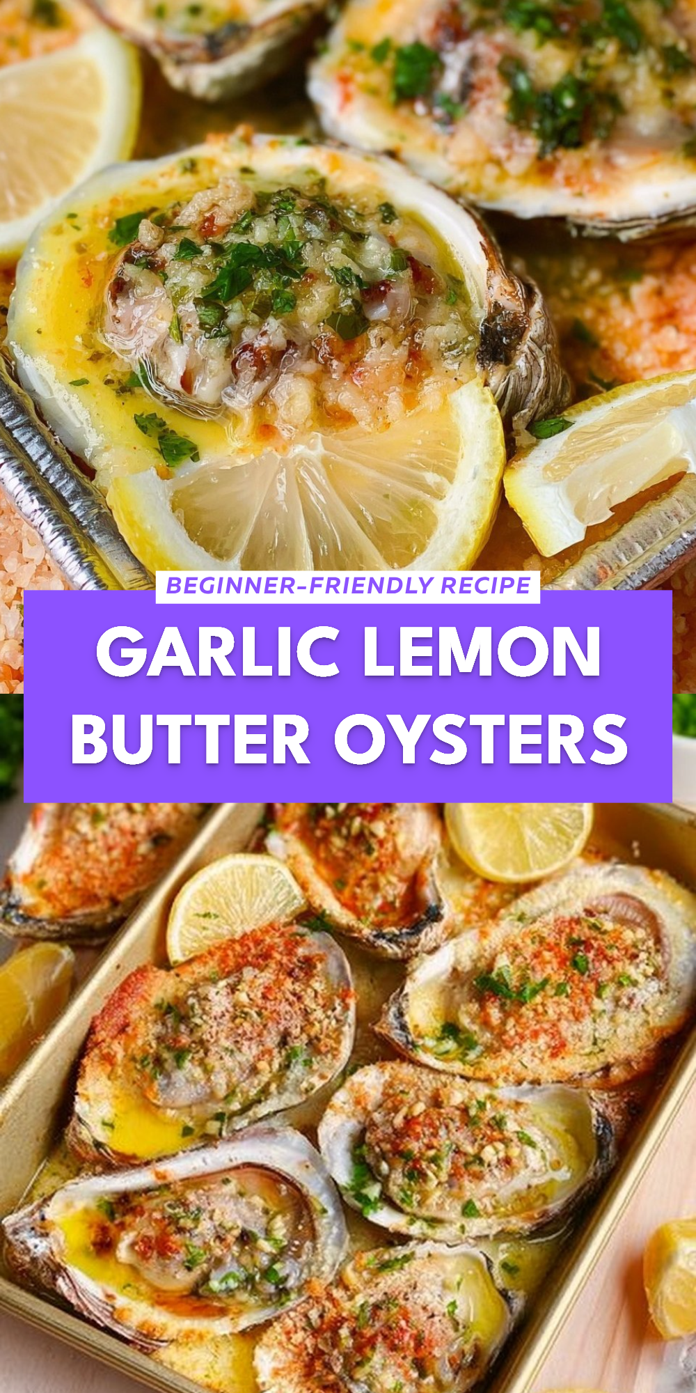 Garlic Lemon Butter Oysters