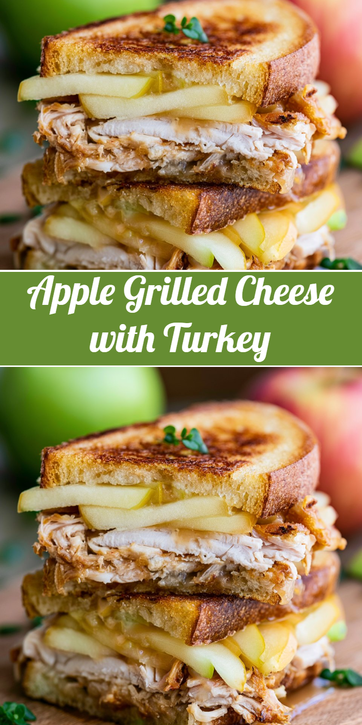 Apple Grilled Cheese with Turkey
