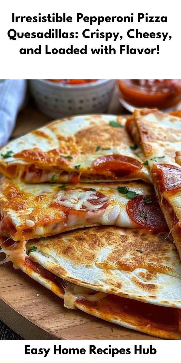 Pepperoni Pizza Quesadillas