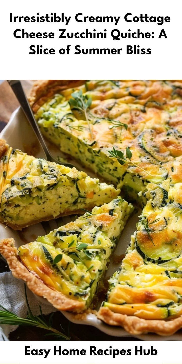 Cottage Cheese Zucchini Quiche Recipe