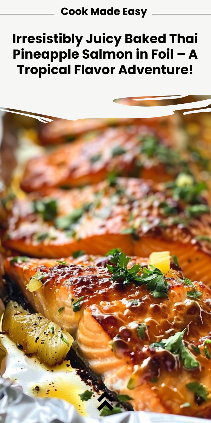 Thai Pineapple Salmon Baked in Foil