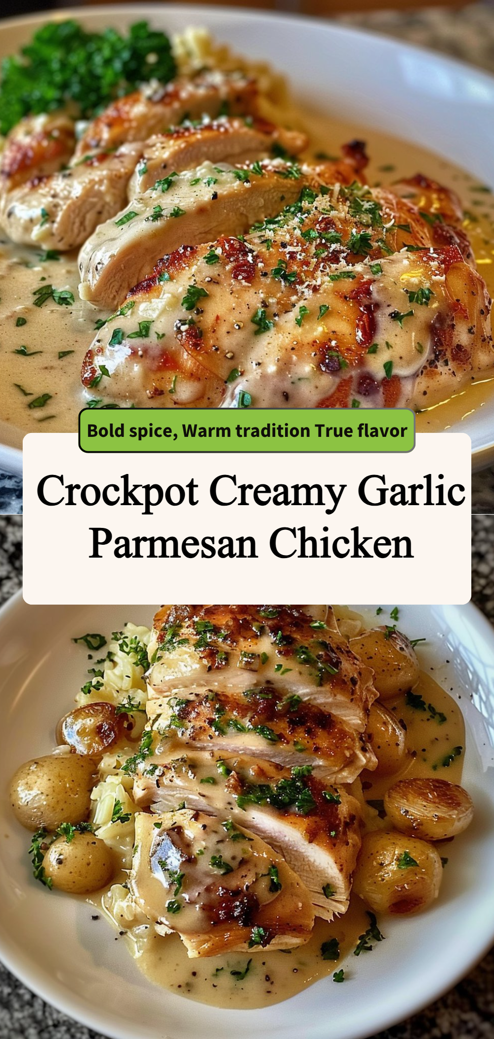 Crockpot Creamy Garlic Parmesan Chicken 4 Crockpot Creamy Garlic Parmesan Chicken