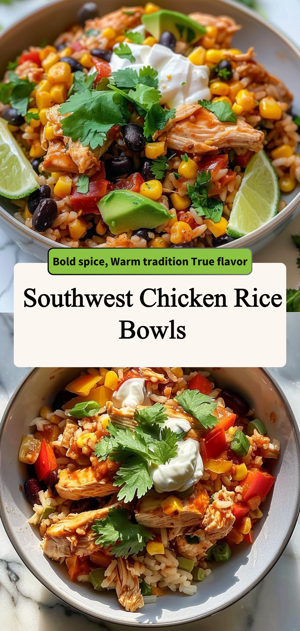 Southwest Chicken Rice Bowls