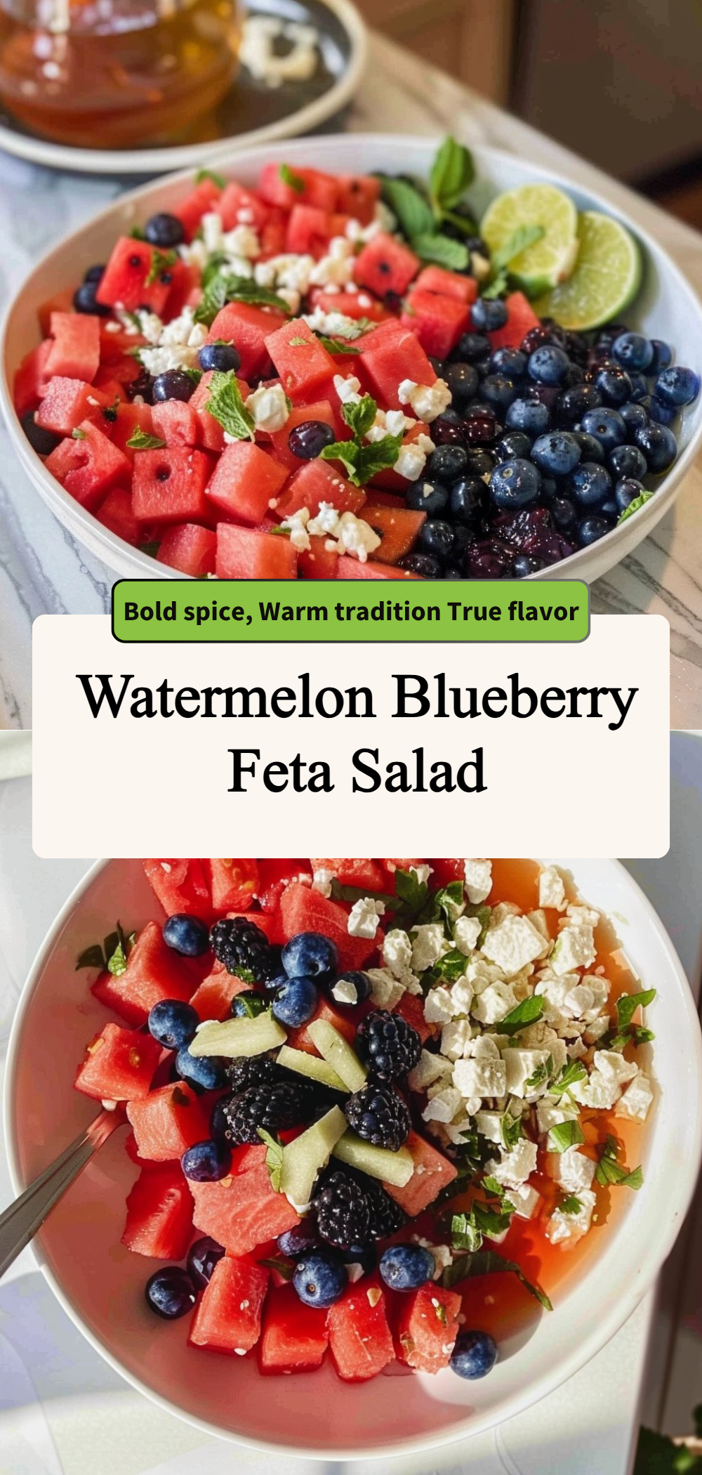 Watermelon Blueberry Feta Salad 4 Watermelon Blueberry Feta Salad