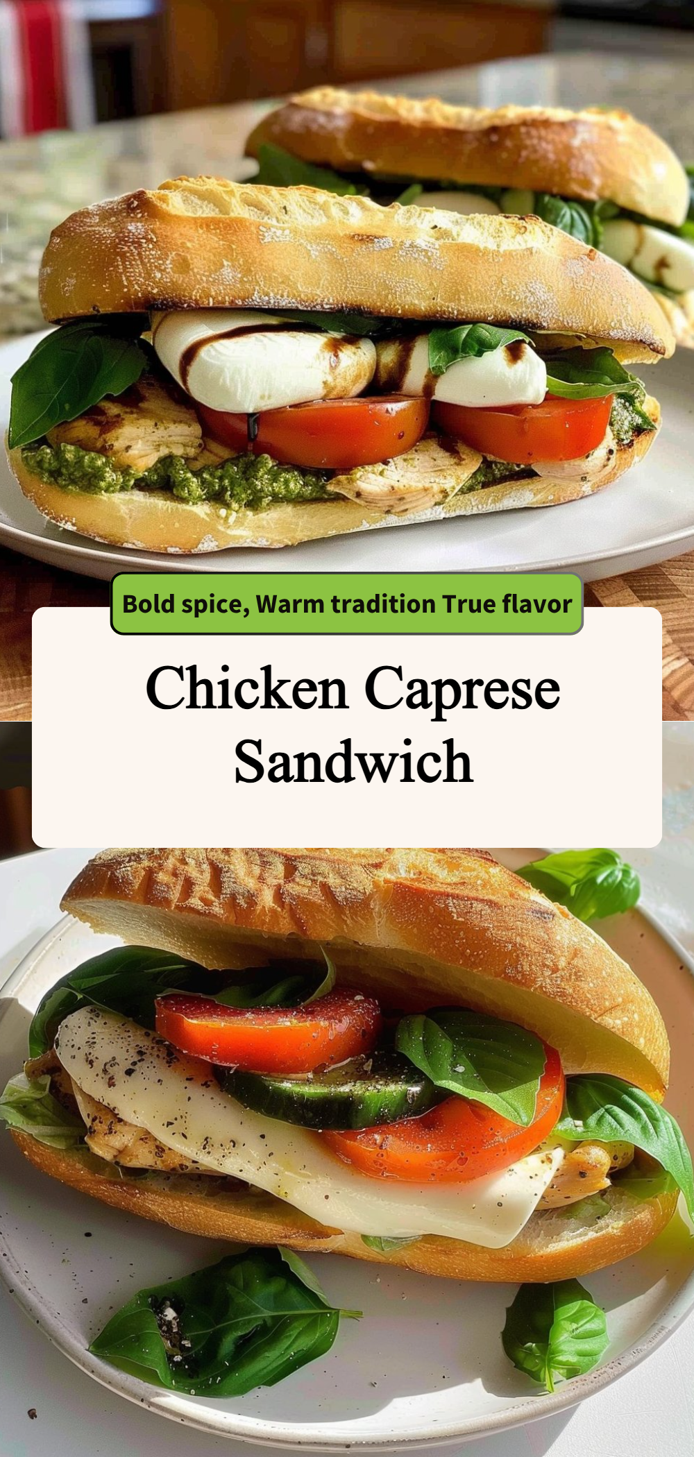 Chicken Caprese Sandwich 4 Chicken Caprese Sandwich