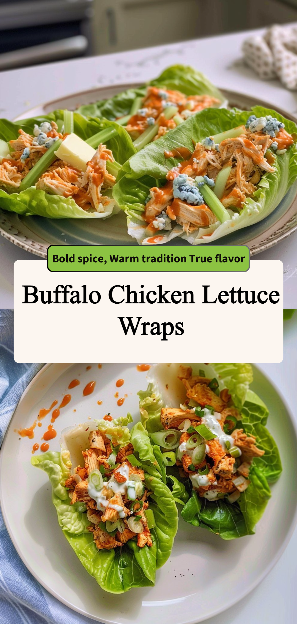 Buffalo Chicken Lettuce Wraps 4 Buffalo Chicken Lettuce Wraps