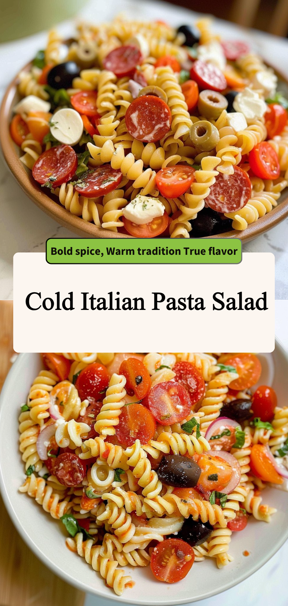 Cold Italian Pasta Salad 4 Cold Italian Pasta Salad