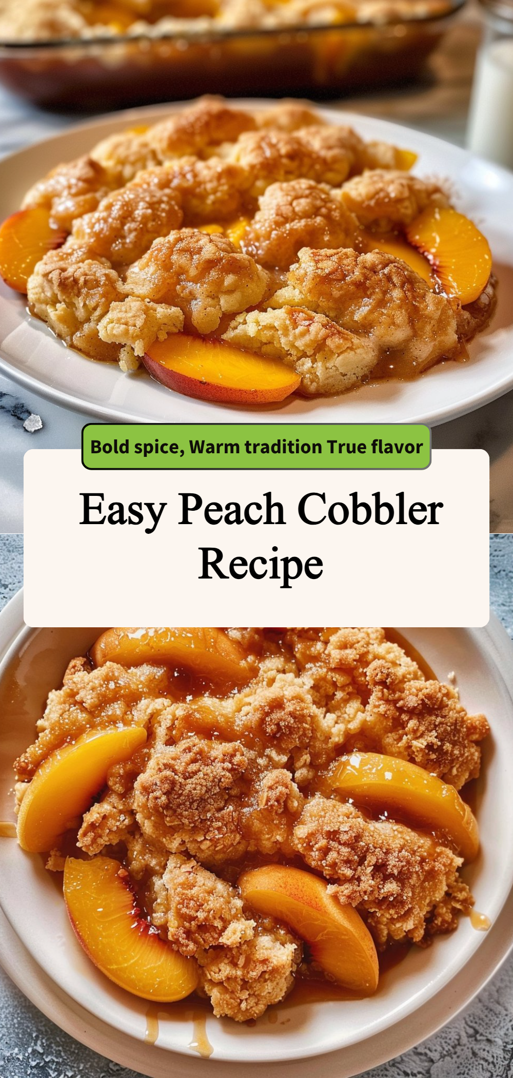 Easy Peach Cobbler Recipe 4 Easy Peach Cobbler Recipe