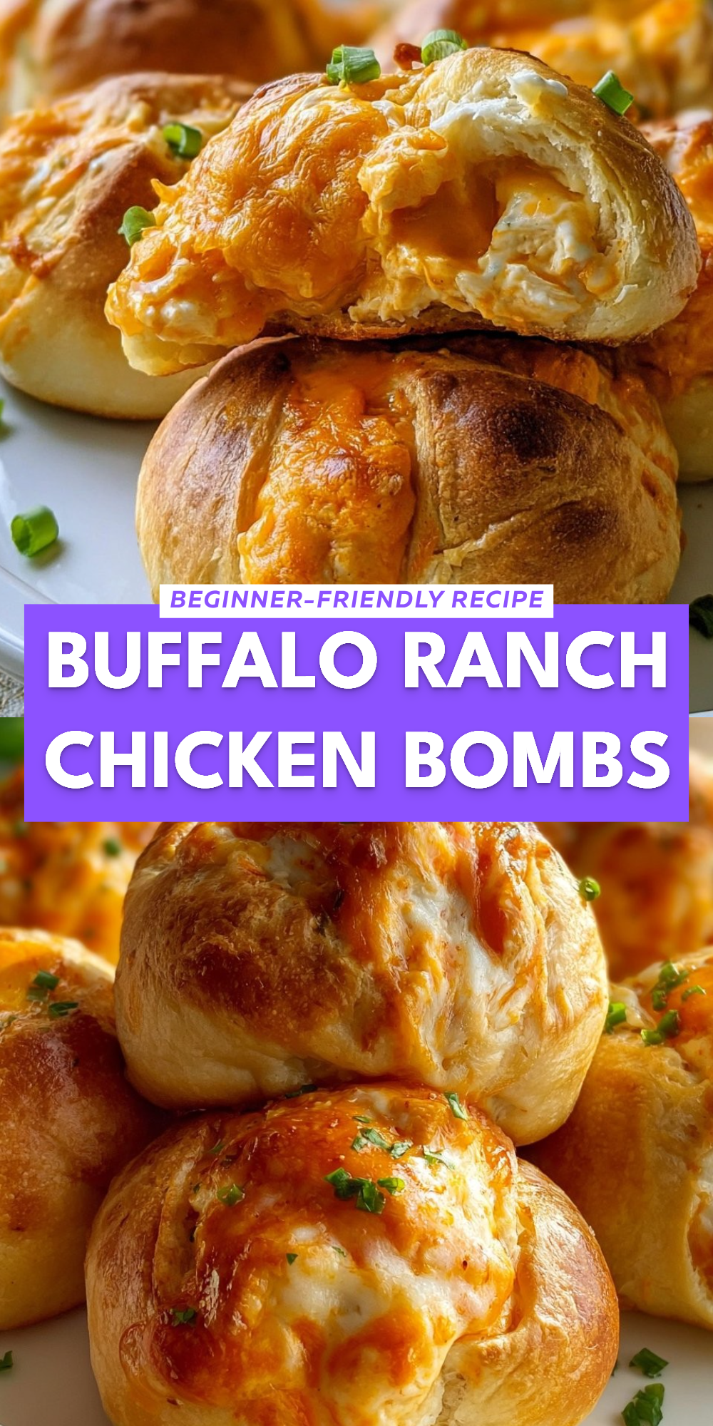 Buffalo Ranch Chicken Bombs