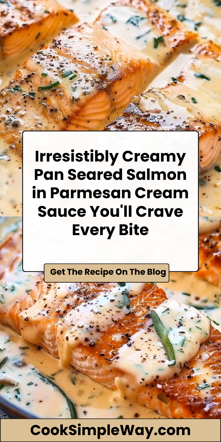 Pan-Seared Salmon in Parmesan Cream Sauce