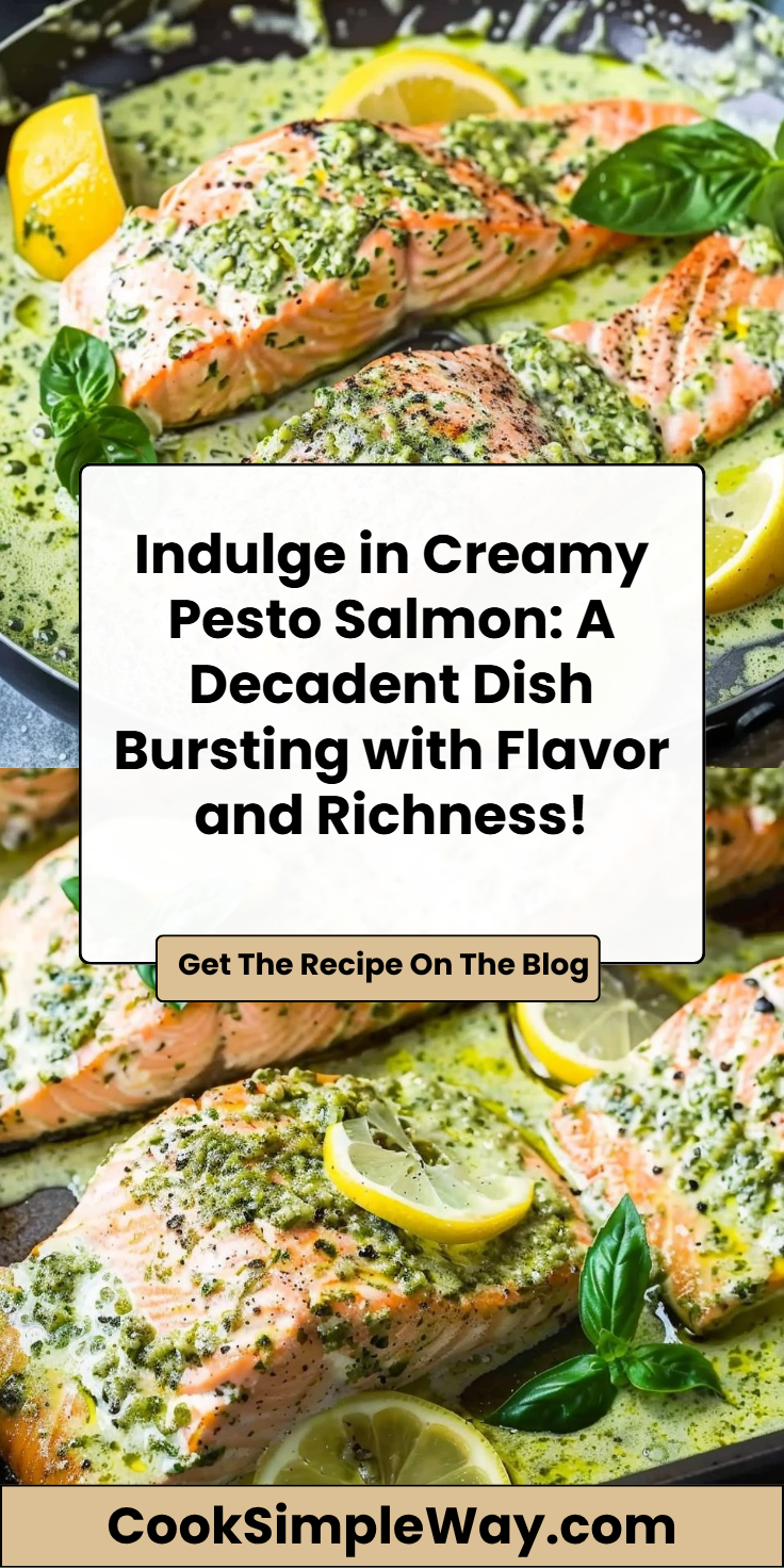 Creamy Pesto Salmon Recipe