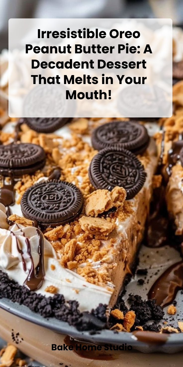 Oreo Peanut Butter Pie: Rich No-Bake Dessert in 15 Minutes
