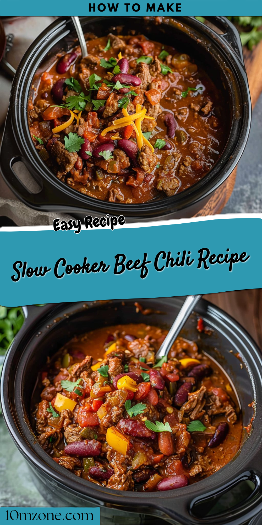 Slow Cooker Beef Chili Recipe