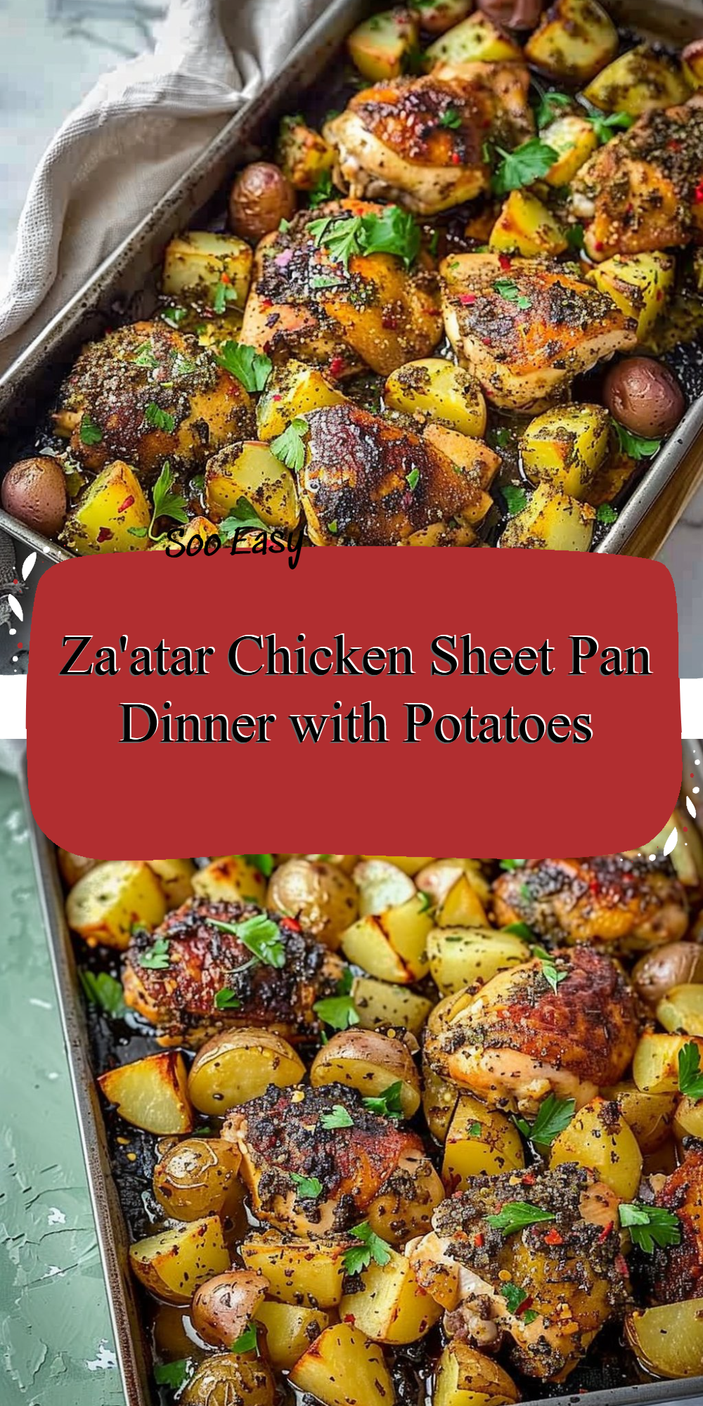 Za'atar Chicken Sheet Pan Dinner with Potatoes