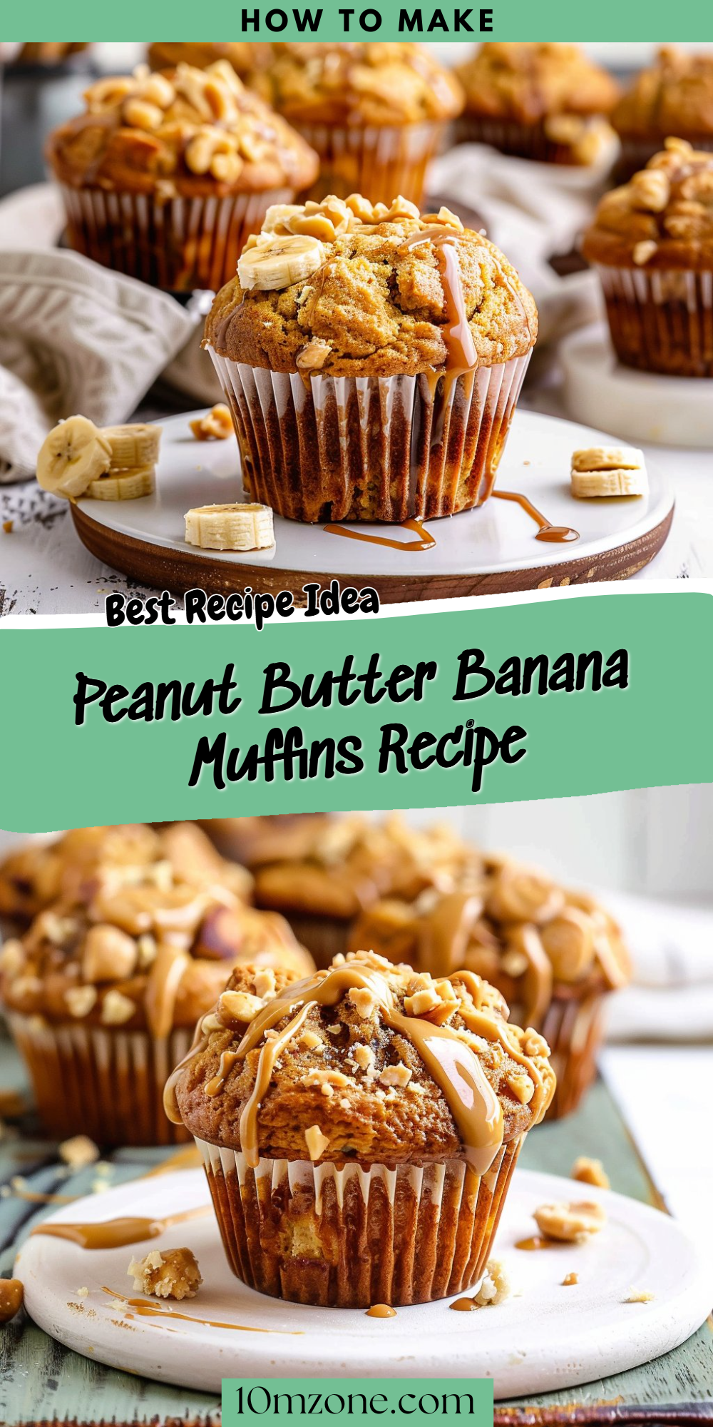 Peanut Butter Banana Muffins Recipe