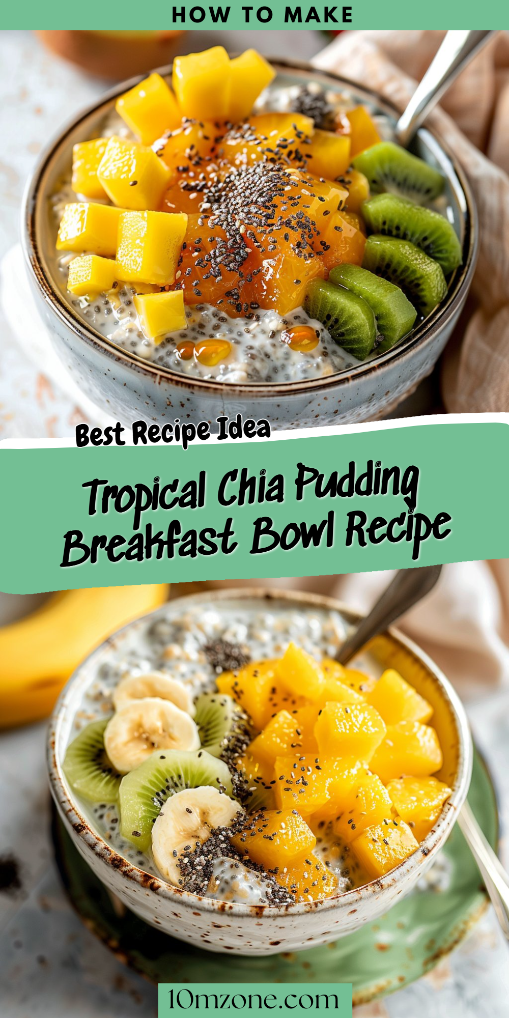 Tropical Chia Pudding Breakfast Bowl Recipe