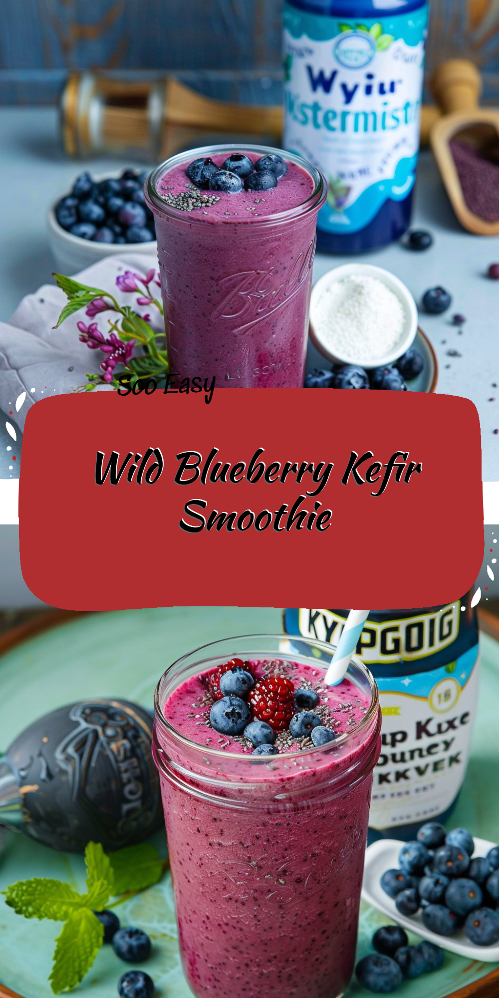 Wild Blueberry Kefir Smoothie