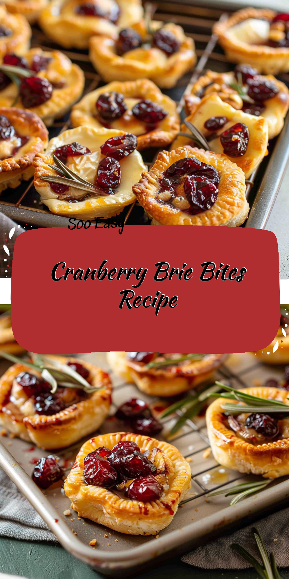 Cranberry Brie Bites Recipe