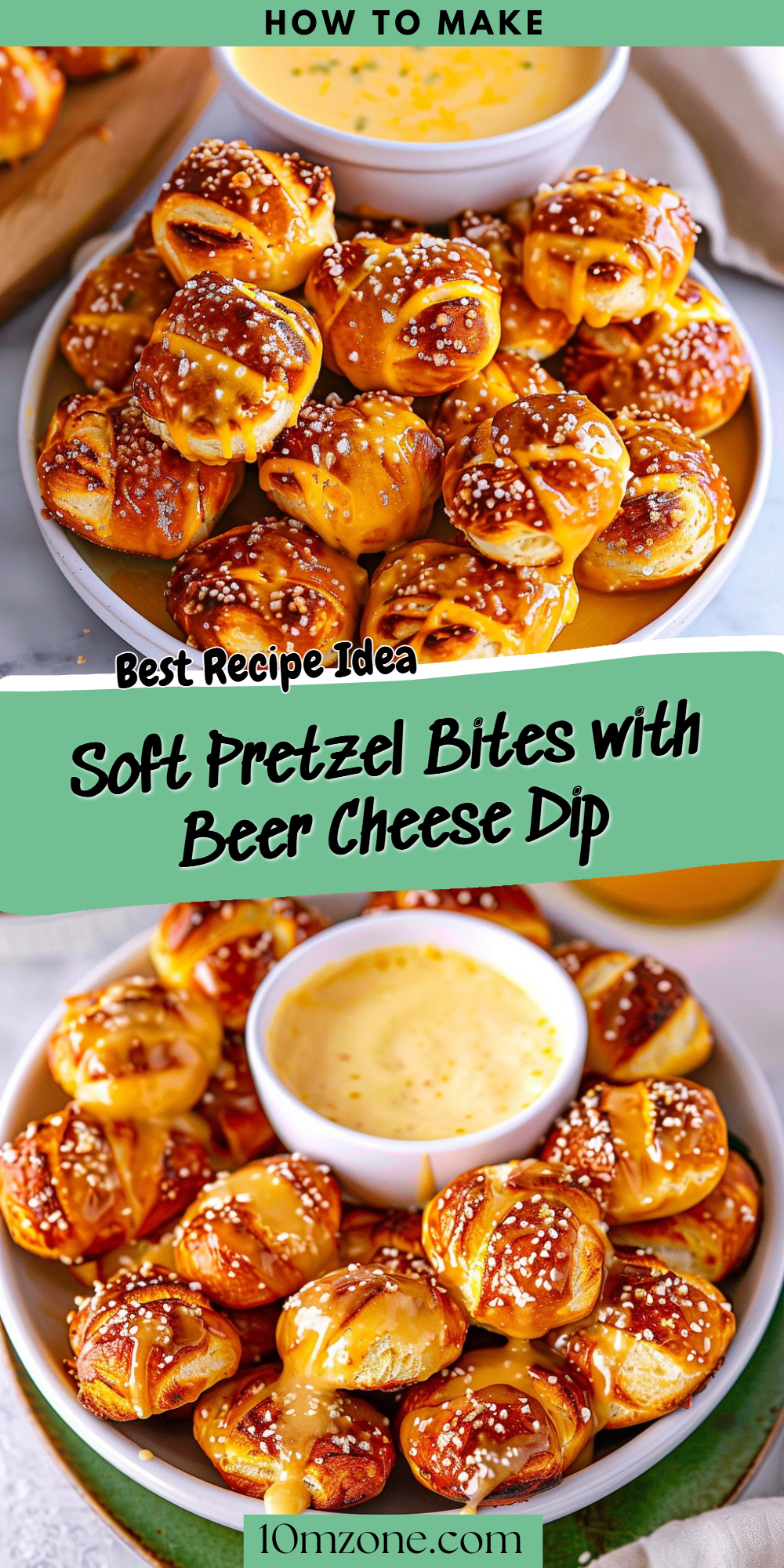 Soft Pretzel Bites with Beer Cheese Dip