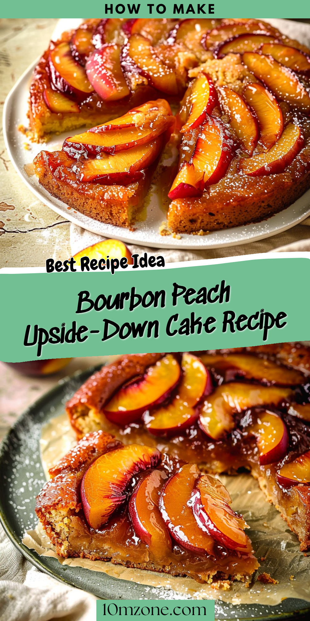Bourbon Peach Upside-Down Cake Recipe