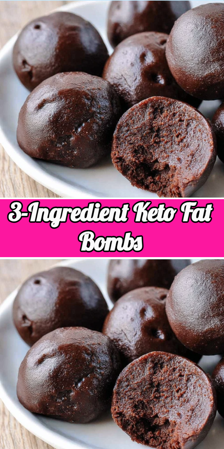 3-Ingredient Keto Fat Bombs