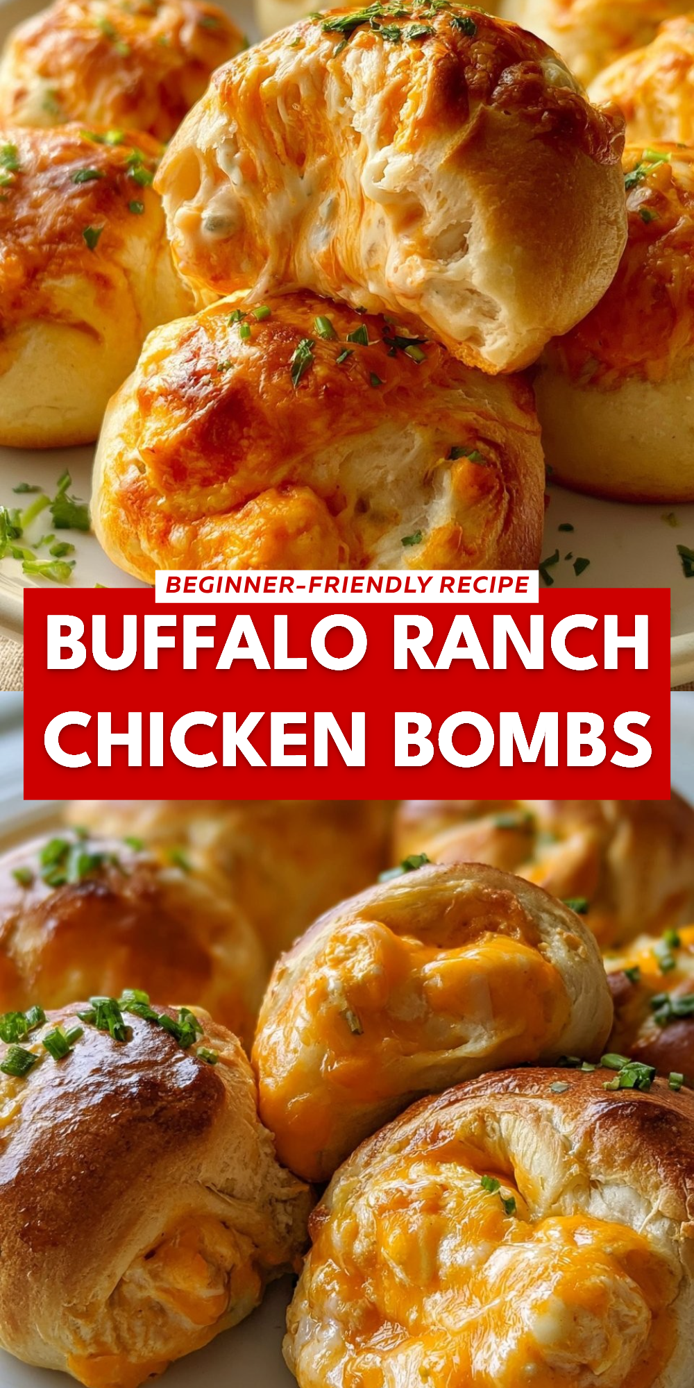 Buffalo Ranch Chicken Bombs