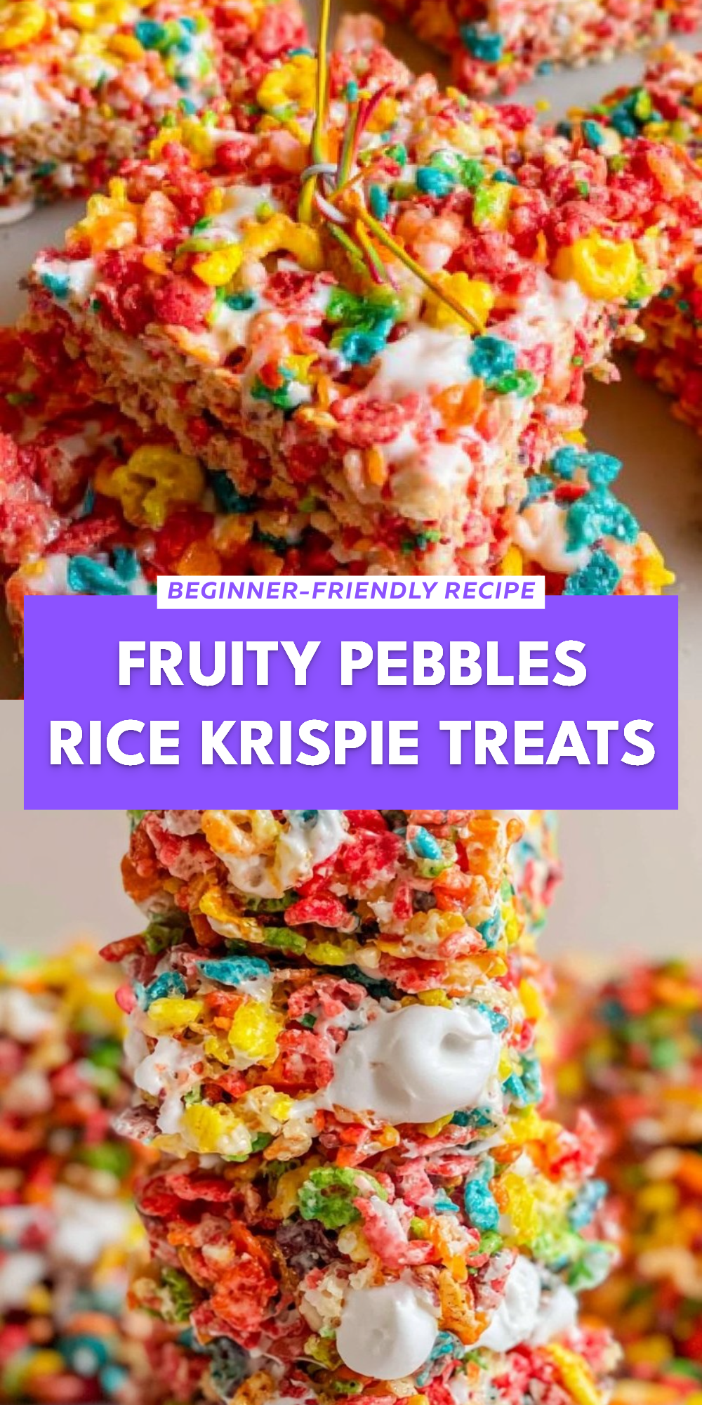 Fruity Pebbles Rice Krispie Treats