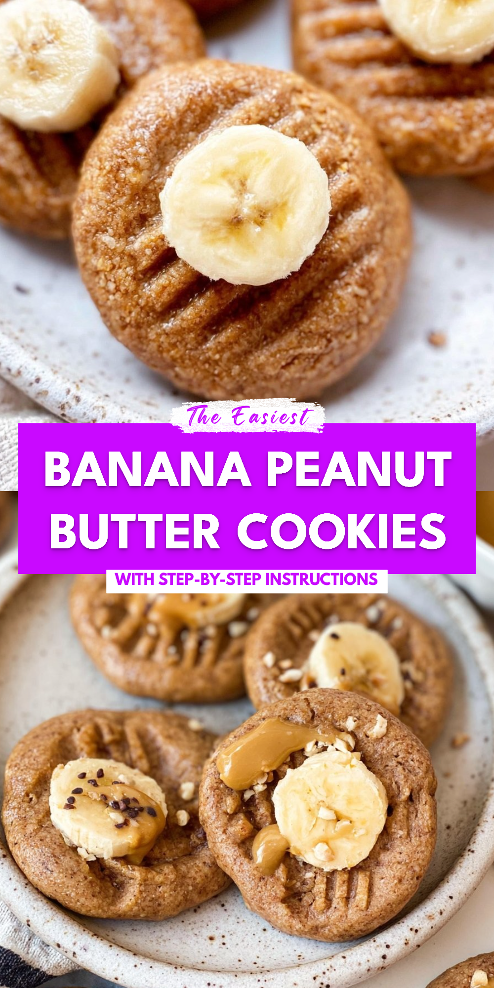 Banana Peanut Butter Cookies