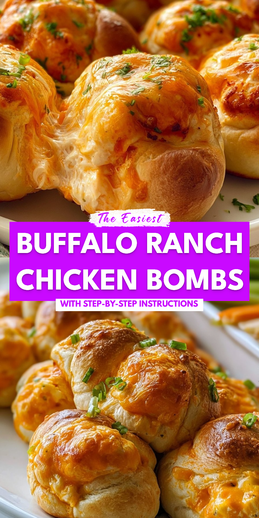 Buffalo Ranch Chicken Bombs
