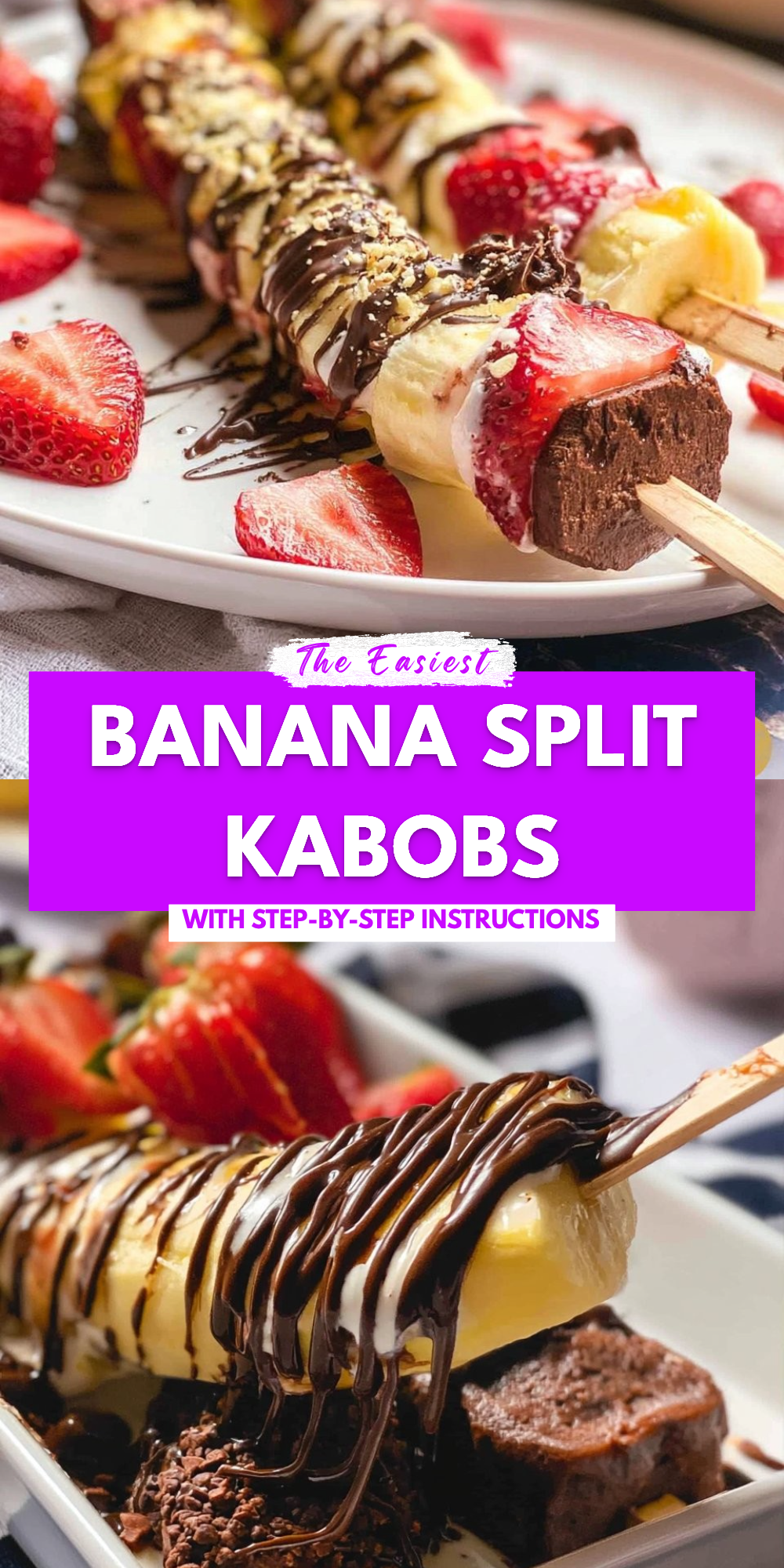 Banana Split Kabobs
