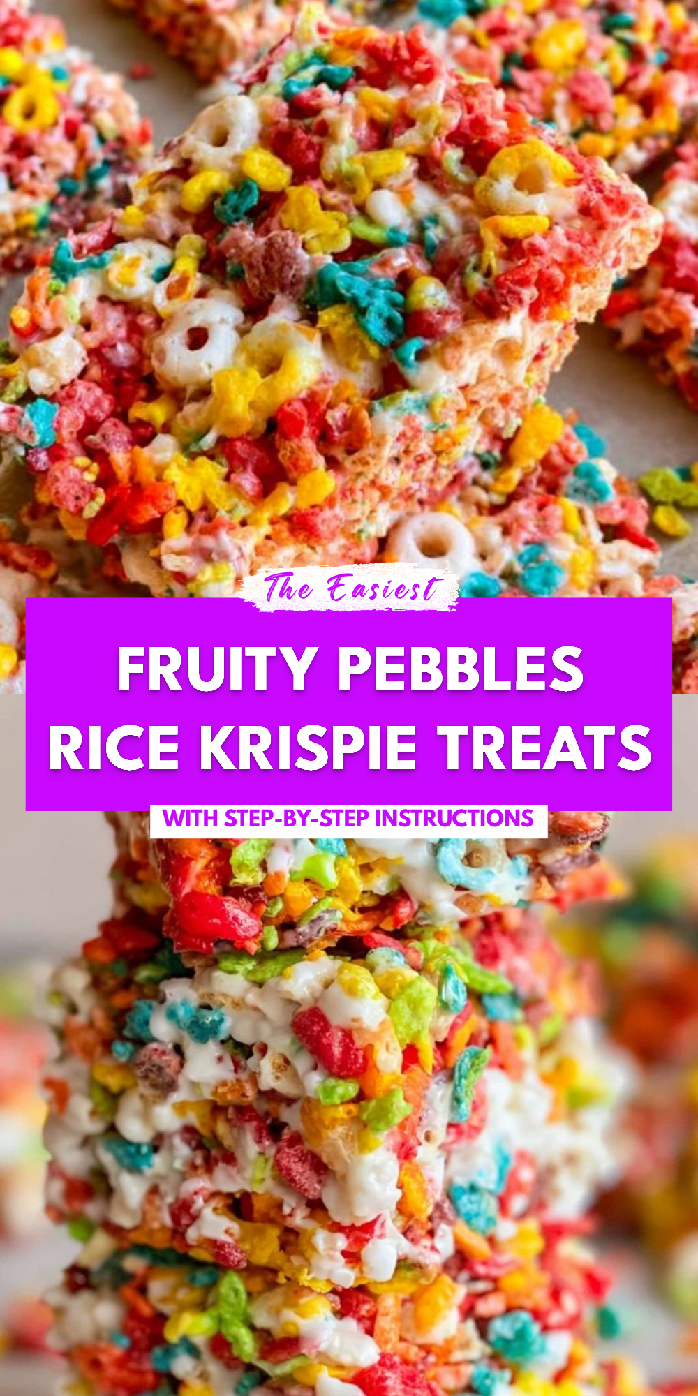 Fruity Pebbles Rice Krispie Treats