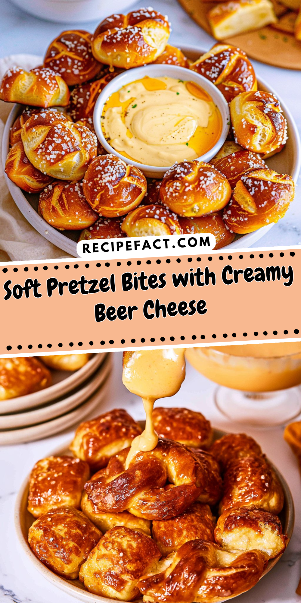 Soft Pretzel Bites with Creamy Beer Cheese