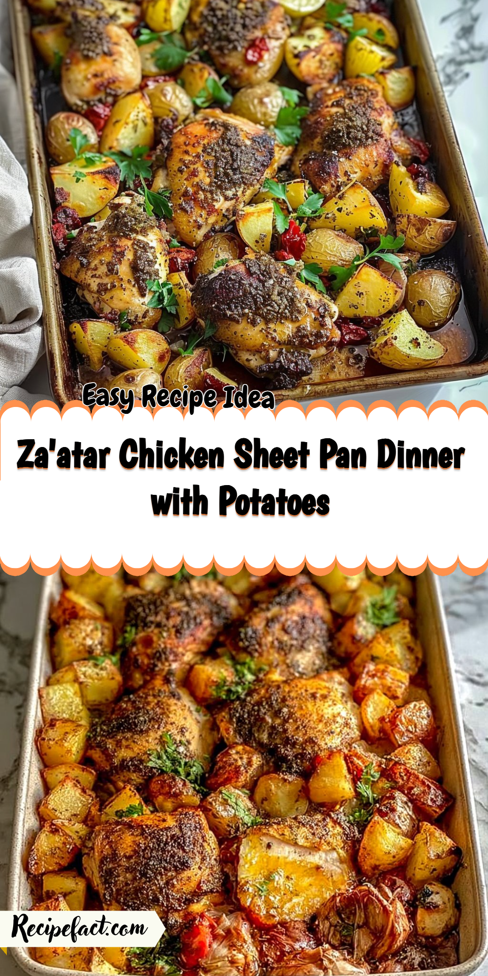 Za'atar Chicken Sheet Pan Dinner with Potatoes
