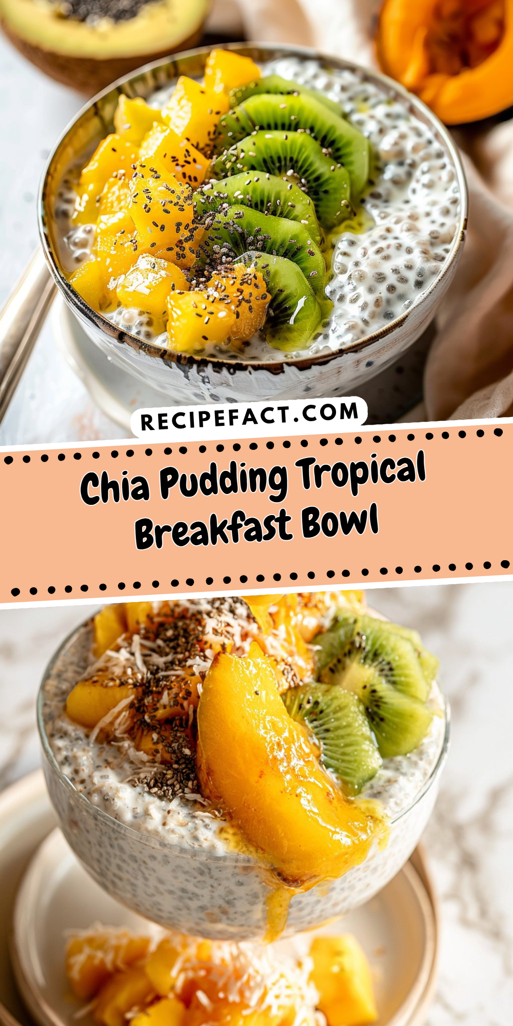 Chia Pudding Tropical Breakfast Bowl