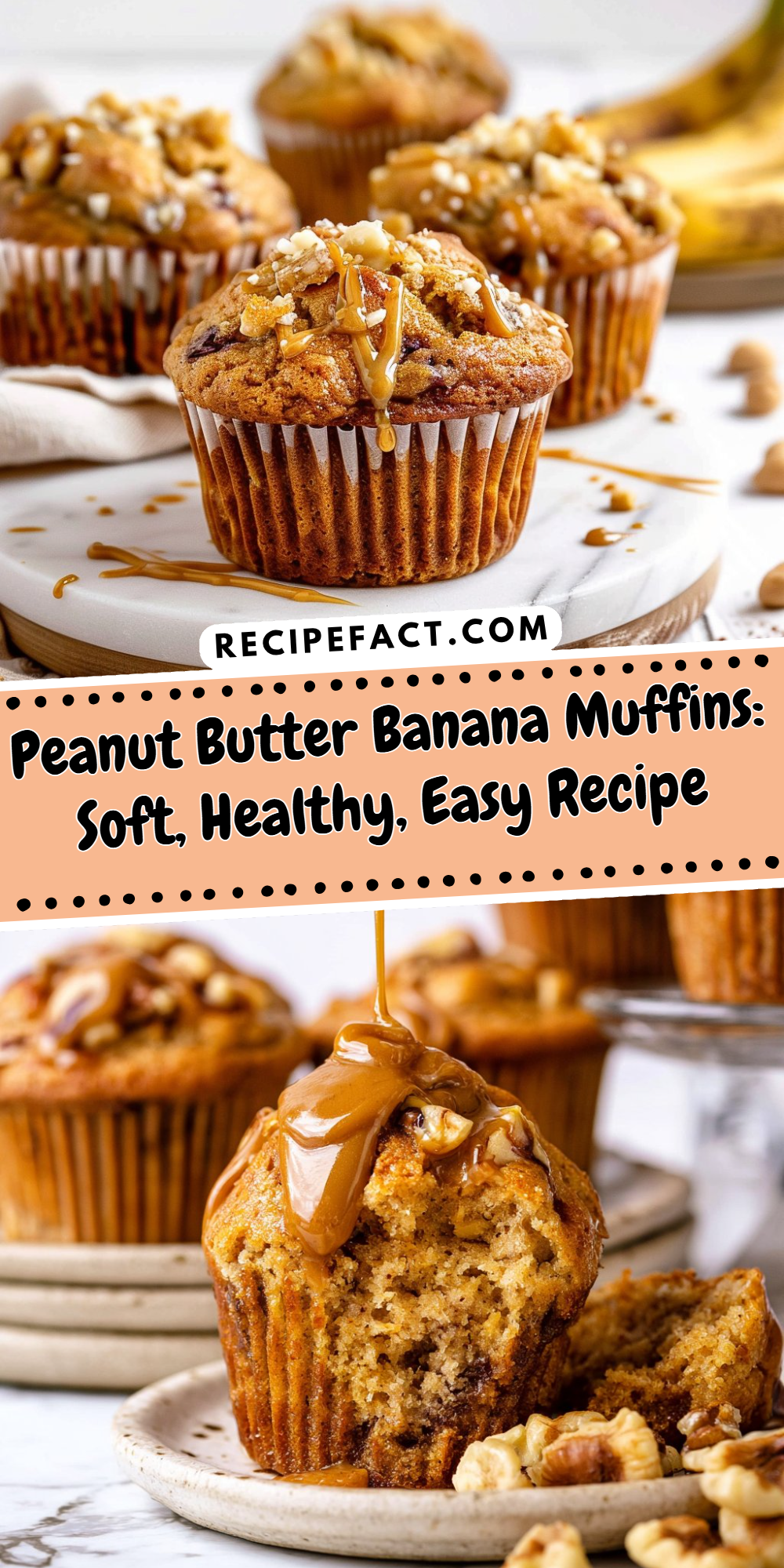 Peanut Butter Banana Muffins: Soft, Healthy, Easy Recipe