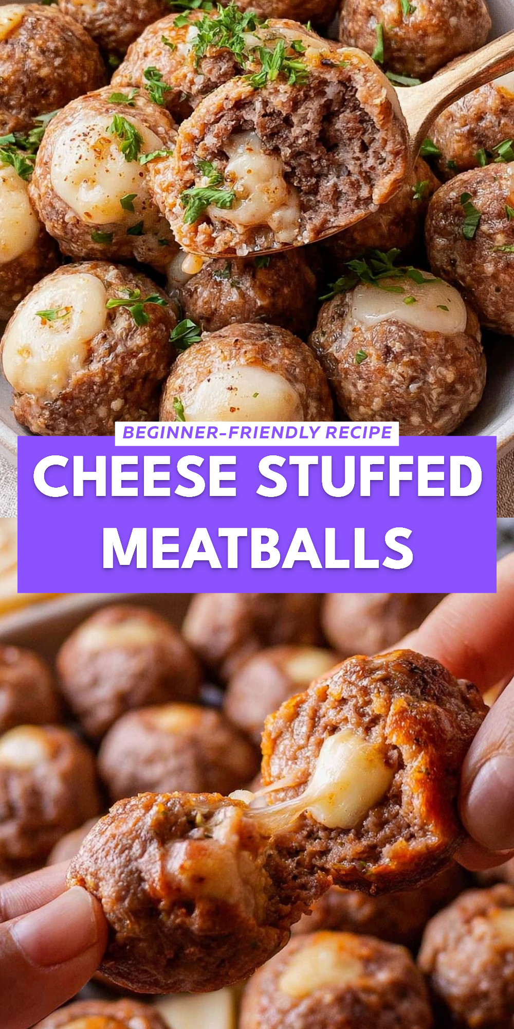Cheese Stuffed Meatballs