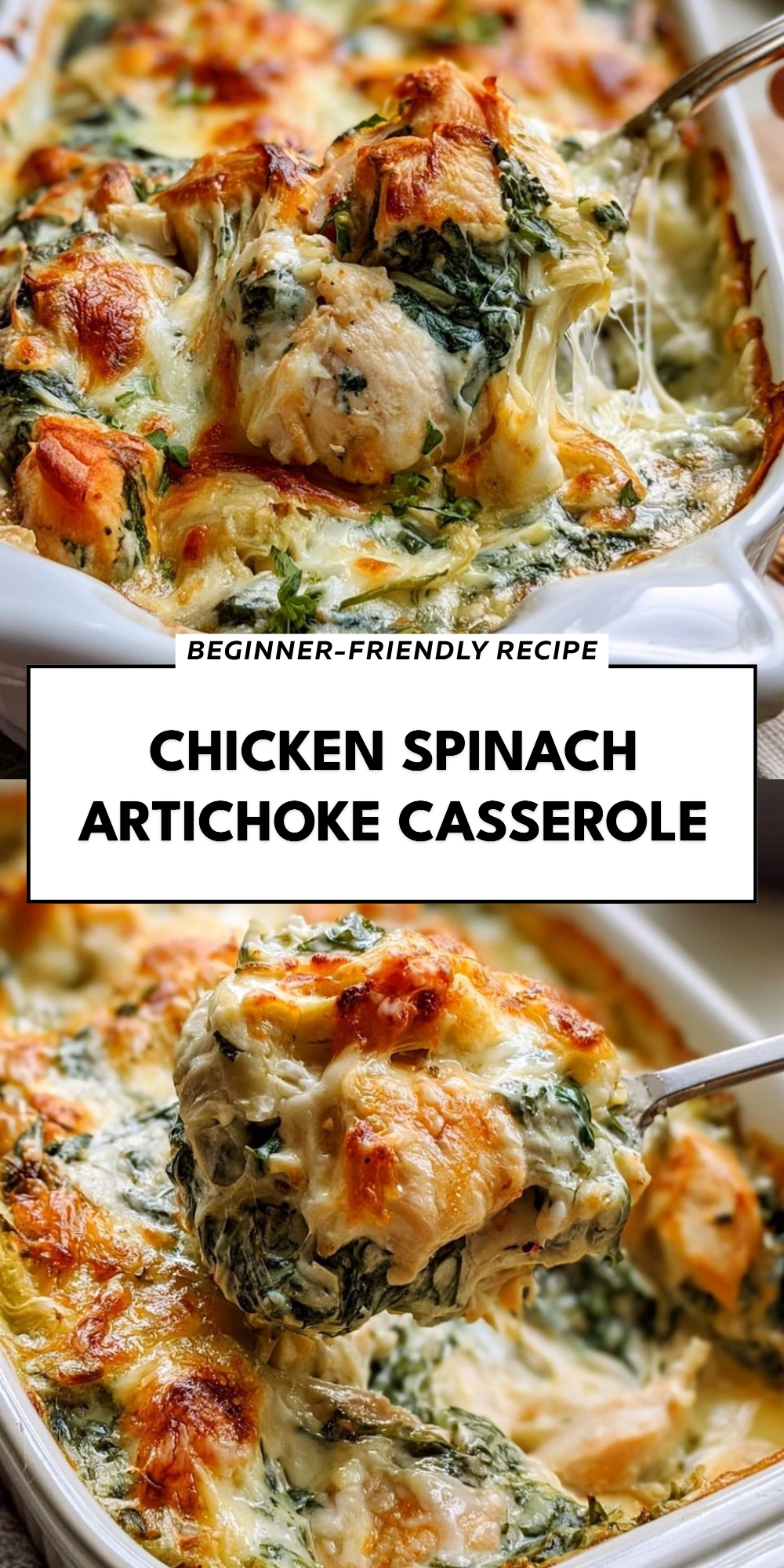 Chicken Spinach Artichoke Casserole