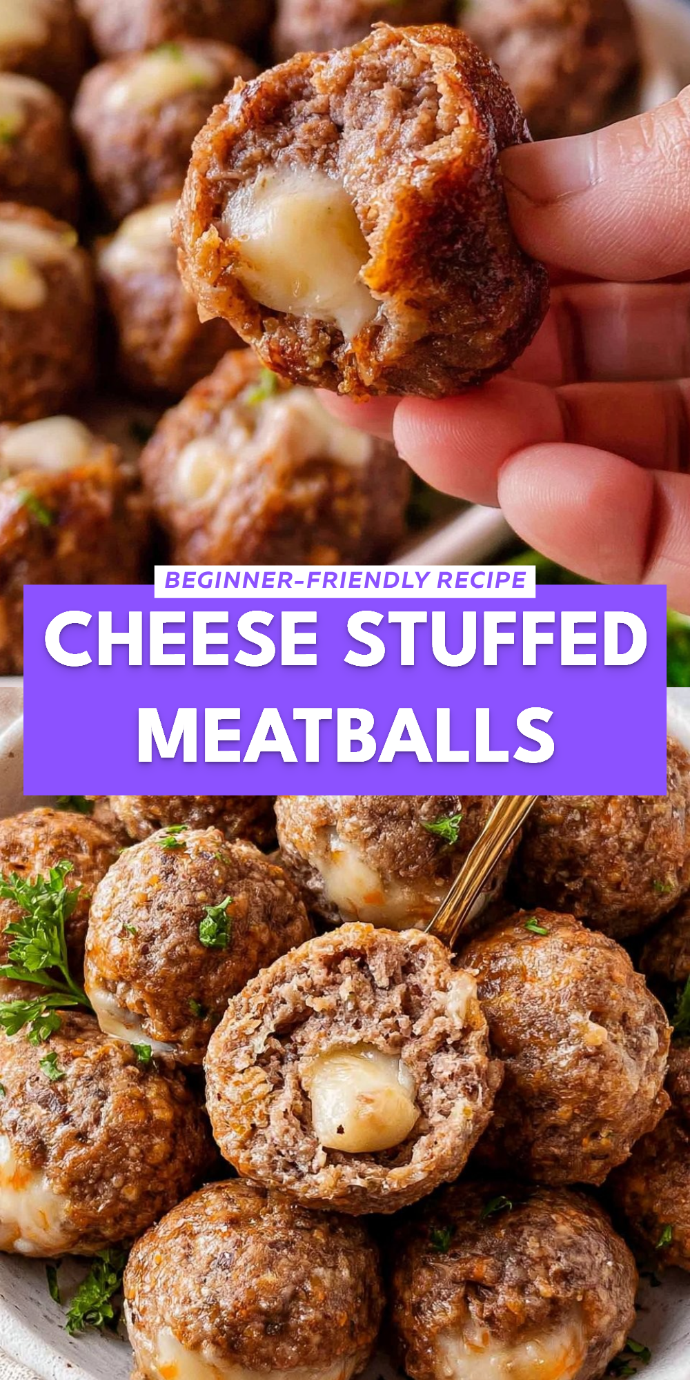 Cheese Stuffed Meatballs