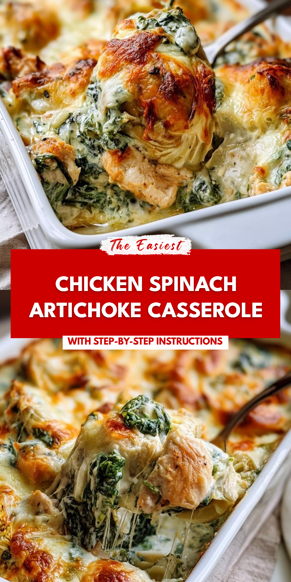 Chicken Spinach Artichoke Casserole
