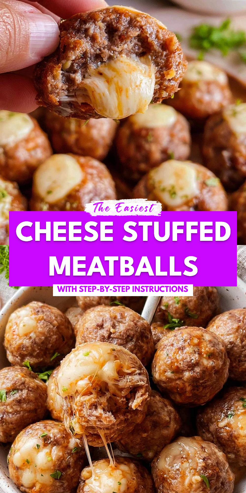 Cheese Stuffed Meatballs