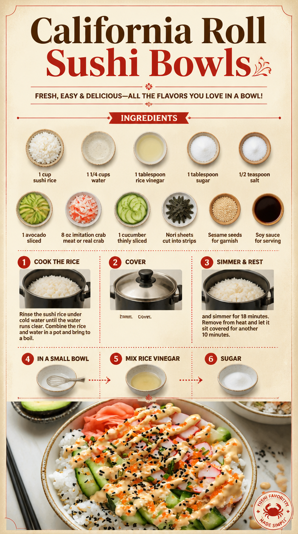 California Roll Sushi Bowls