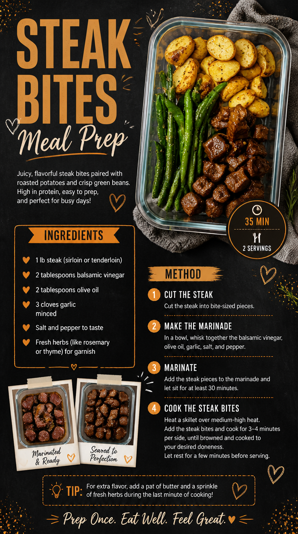 Steak Bites Meal Prep