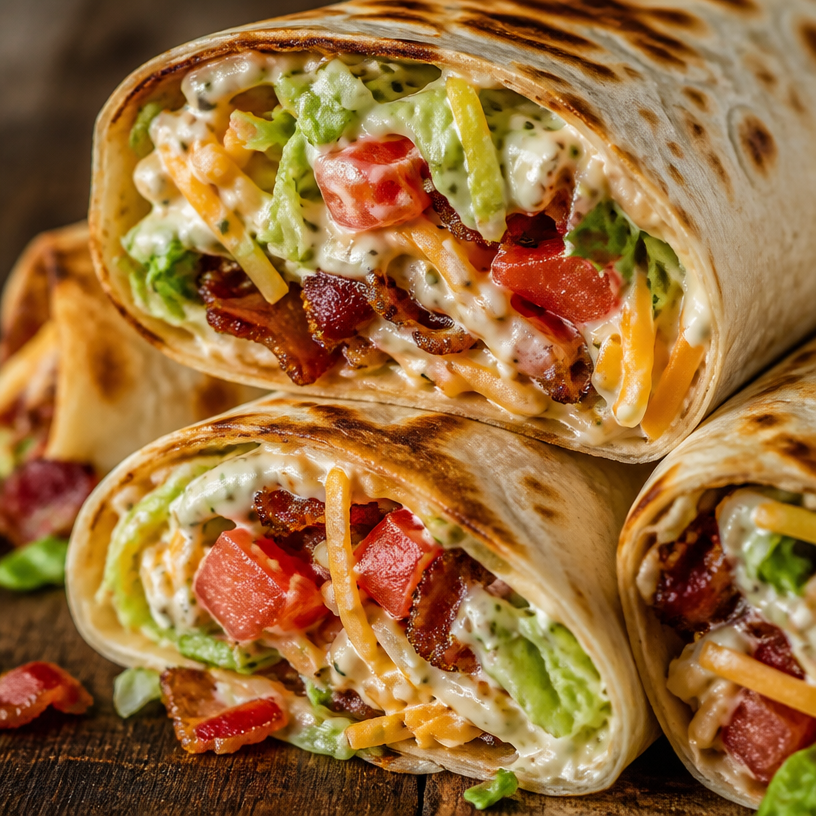 Cheesy Bacon Ranch Wraps